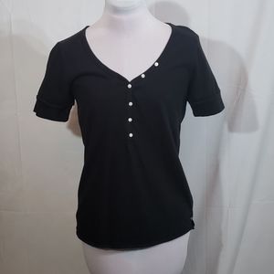 EUC Polo Jeans Co. Black Tortola Top Small